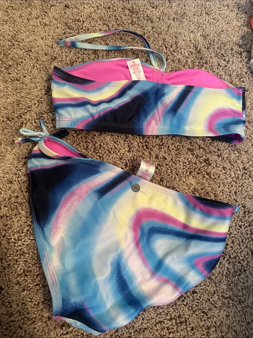 Tie dye bikini justice size 10